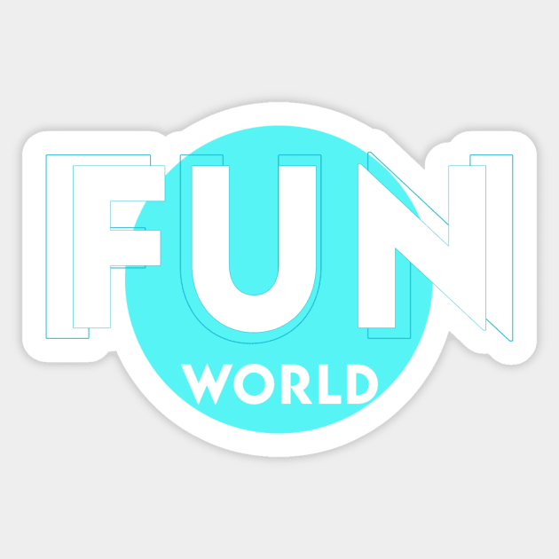 Fun World T-shirt Sticker by Cairo Design